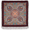 ORIGINAL PAVLOVO POSAD RUSSIAN SHAWL SCARF ITALIAN 100% WOOL CAPE 110x110cm 1626-8