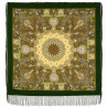 PAVLOVO POSAD RUSSIAN SHAWL SCARF ITALIAN 100% WOOL CAPE 110x110cm 1712-10