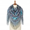 PAVLOVO POSAD RUSSIAN SHAWL 125x125 cm 49x49" 100% Wool Scarf Wrap 1882-11