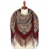 PAVLOVO POSAD RUSSIAN SHAWL SCARF ITALIAN 100% WOOL CAPE 110x110cm 1805-4