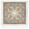 RUSSIAN PAVLOVO POSAD SHAWL 110x110cm SCARF ITALIAN 100% WOOL DRESS WRAP 904-1