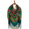 PAVLOVO POSAD RUSSIAN SHAWL 148x148 cm 58x58 inches 100% Wool Scarf Wrap 377-11 Horseshoe
