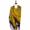 PAVLOVO POSAD RUSSIAN SHAWL 148x148 cm 58x58 inches 100% Wool Scarf Wrap 377-7 Horseshoe