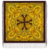 PAVLOVO POSAD RUSSIAN SHAWL 148x148 cm 58x58 inches 100% Wool Scarf Wrap 377-7 Horseshoe