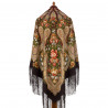 PAVLOVO POSAD RUSSIAN SHAWL 148x148 cm 58x58 inches 100% Wool Scarf Wrap 862-17 Summer in Pavlovo