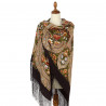 PAVLOVO POSAD RUSSIAN SHAWL 148x148 cm 58x58 inches 100% Wool Scarf Wrap 862-17 Summer in Pavlovo