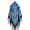 PAVLOVO POSAD RUSSIAN SHAWL 148x148 cm 58x58" 100% Wool Scarf Wrap 970-14 Caravan