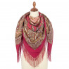 RUSSIAN PAVLOVO POSAD 100% SILK RUSSIA SHAWL SCARF WRAP SUMMER 130x130 cm 1429-5