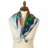 PAVLOVO POSAD RUSSIAN SHAWL 100% COTTON BANDANA 75x75 cm SCARF XMAS GIFT 10424-14