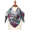 PAVLOVO POSAD SHAWL PURE 100% SILK RUSSIAN SHAWL SCARF SUMMER DRESS WRAP 89 CM 10684-14