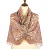 PAVLOVO POSAD RUSSIAN SCARF 100% SILK SCARF RUSSIAN SHAWL TIPPET STOLE WRAP 50x190 cm 1633-50