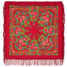 AUTHENTIC PAVLOVO POSAD RUSSIAN SCARF 89x89 cm 35x35 inches 100% Wool Shawl Wrap Matreshka Nesting Doll 190-5