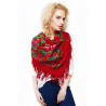 AUTHENTIC PAVLOVO POSAD RUSSIAN SCARF 89x89 cm 35x35 inches 100% Wool Shawl Wrap Matreshka Nesting Doll 190-5