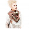 PAVLOVO POSAD RUSSIAN SHAWL 125x125 cm 49x49" 100% Wool Scarf Wrap 1008-3