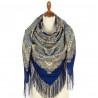 PAVLOVO POSAD RUSSIAN SHAWL 125x125 cm 49x49" 100% Wool Scarf Wrap 1008-14