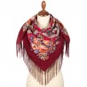 PAVLOVO POSAD RUSSIAN SHAWL 89x89 cm 35x35" 100% Wool Scarf Wrap 1874-6