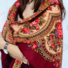 PAVLOVO POSAD RUSSIAN SHAWL 125x125 cm 49x49" 100% Wool Scarf Wrap 1113-5
