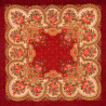 PAVLOVO POSAD RUSSIAN SHAWL 125x125 cm 49x49" 100% Wool Scarf Wrap 1113-5