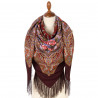 ORIGINAL PAVLOVO POSAD RUSSIAN SHAWL 125x125 cm Pavlovoposadsky Platok 100% Wool Scarf Wrap Fringe 1184-17
