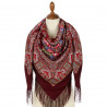 ORIGINAL PAVLOVO POSAD RUSSIAN SHAWL 125x125 cm Pavlovoposadsky Platok 100% Wool Scarf Wrap Fringe 1184-7
