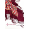 ORIGINAL PAVLOVO POSAD RUSSIAN SHAWL 125x125 cm Pavlovoposadsky Platok 100% Wool Scarf Wrap Fringe 1184-7