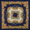 PAVLOVO POSAD RUSSIAN SHAWL 125x125 cm Pavloposadskiy Platok 49x49" 100% Wool Scarf Wrap Silk Fringe 1193-14
