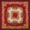 PAVLOVO POSAD RUSSIAN SHAWL 125x125 cm Pavloposadskiy Platok 49x49" 100% Wool Scarf Wrap Silk Fringe 1193-5