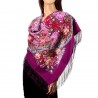 PAVLOVO POSAD RUSSIAN SHAWL 89x89 cm 35x35" 100% Wool Scarf Wrap 1808-15