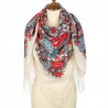 PAVLOVO POSAD RUSSIAN SHAWL 125x125 cm 49x49" 100% Wool Scarf Wrap 511-0