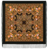 PAVLOVO POSAD RUSSIAN SHAWL 125x125 cm Pavlovoposadskiy Platok 49x49" 100% Wool Scarf Wrap Silk Fringe 1220-17 Town romance