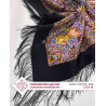PAVLOVO POSAD RUSSIAN SHAWL 125x125 cm Pavlovoposadskiy Platok 49x49" 100% Wool Scarf Wrap Silk Fringe 1220-18 Town romance