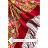 PAVLOVO POSAD RUSSIAN SHAWL 125x125 cm Pavlovoposadskiy Platok 49x49" 100% Wool Scarf Wrap Silk Fringe 1220-6 Town romance