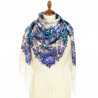 PAVLOVO POSAD RUSSIAN SHAWL 125x125 cm Pavlovoposadskiy Platok 49x49" 100% Wool Scarf Wrap Silk Fringe 2021-1 Tsar's courtyard
