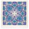 PAVLOVO POSAD RUSSIAN SHAWL 125x125 cm Pavlovoposadskiy Platok 49x49" 100% Wool Scarf Wrap Silk Fringe 2021-1 Tsar's courtyard