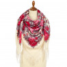 PAVLOVO POSAD RUSSIAN SHAWL 125x125 cm Pavlovoposadskiy Platok 49x49" 100% Wool Scarf Wrap Silk Fringe 2021-2 Tsar's courtyard