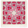 PAVLOVO POSAD RUSSIAN SHAWL 125x125 cm Pavlovoposadskiy Platok 49x49" 100% Wool Scarf Wrap Silk Fringe 2021-2 Tsar's courtyard
