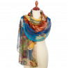 PAVLOVO POSAD 100% SILK SCARF RUSSIAN SHAWL TIPPET STOLE WRAP 85x200 cm 10722-12