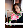 PAVLOVO POSAD 100% SILK SCARF RUSSIAN SHAWL TIPPET STOLE WRAP 65x200 cm 10576-3