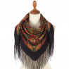 AUTHENTIC PAVLOVO POSAD SHAWL RUSSIAN SCARF 100% WOOL KERCHIEF 89x89 cm 154-18