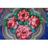 ORIGINAL PAVLOVO POSAD RUSSIAN SHAWL 89x89 cm 35x35 inches 100% Wool Scarf Silk Fringe Wrap 1559-14