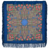ORIGINAL PAVLOVO POSAD RUSSIAN SHAWL 89x89 cm 35x35 inches 100% Wool Scarf Silk Fringe Wrap 1559-14
