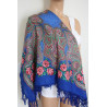 ORIGINAL PAVLOVO POSAD RUSSIAN SHAWL 89x89 cm 35x35 inches 100% Wool Scarf Silk Fringe Wrap 1559-14