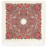 ORIGINAL PAVLOVO POSAD RUSSIAN SHAWL 89x89 cm 35x35 inches 100% Wool Scarf Silk Fringe Wrap 1559-0