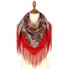 ORIGINAL PAVLOVO POSAD RUSSIAN SHAWL 89x89 cm 35x35 inches 100% Wool Scarf Wrap 1850-5