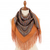 PAVLOVO POSAD SHAWL 100% WOOL WRAP RUSSIAN SCARF 89x89 cm 1907-4