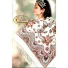 PAVLOVO POSAD RUSSIAN SHAWL 125x125 cm 49x49" 100% Wool Scarf Wrap Silk Fringe 527-1