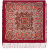 PAVLOVO POSAD SHAWL 100% WOOL WRAP RUSSIAN SCARF 89x89 cm 1908-5
