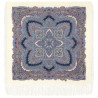 PAVLOVO POSAD RUSSIAN SHAWL 89x89 cm 35x35" 100% Wool Scarf Silk Fringe Wrap 1926-0