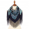 ORIGINAL PAVLOVO POSAD RUSSIAN SHAWL 89x89 cm 35x35 inches 100% Wool Scarf Wrap 200-14