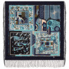 ORIGINAL PAVLOVO POSAD RUSSIAN SHAWL 89x89 cm 35x35 inches 100% Wool Scarf Wrap 200-14